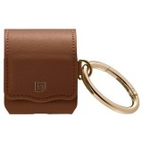 DRO Spigen La Manon AirPods 1/2 tok PU bőr barna 074CS26378