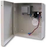 DSC TE1215AK Fém dobozba szerelt segédtáp, akkumulátortöltő, 13.8VDC, 1.5A, 21W.