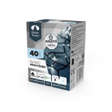 DT Basic 40 LED Fényfüzér Timer Funkcióval-Elemes-Hideg Fehér