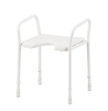 Dubastar Fürdőkádülőke háttámla nélkül, higiéniai nyílással (fehér)