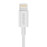 DUDAO L1L USB - Lightning kábel 3A 1m fehér (6970379613757) (L1L Lightning 1m) - Adatkábel