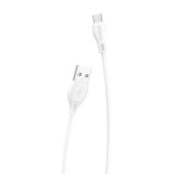 DUDAO L4T  USB-A - USB-C kábel 1m fehér (L4TUSB-C1m) (L4T USB-C 1m) - Adatkábel