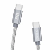 DUDAO L5ProC USB-C - USB-C kábel 1m 45W PD szürke (6970379617168) (L5ProC) - Adatkábel