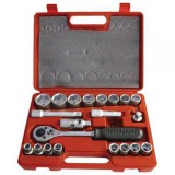 Dugókulcs készlet 1/2" 21 darab Extol Prémium