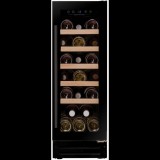 Dunavox DAUF-19.58MB beépíthető borhűtő matt fekete 19 palackos