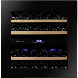 Dunavox DAVG-25.63DB.TO Glance beépíthető borhűtő fekete 25 palackos