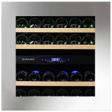 DUNAVOX Glance-25 inox beépíthető borhűtő, 25 palackos (DAVG-25.63DSS.TO)