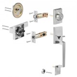 Dupla Ajtó Szatén Nikkel Kilincskészlet