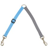 Dupla póráz elosztó, 25 cm, kék