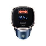 Dupla portos (USB+Type-C) autós gyorstöltő 72W Usams CC155 C29