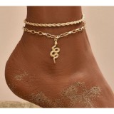 Dupla soros kígyós bokalánc