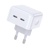 Dupla Type-C portos hálózati töltő 40W (2X20W) Jokade JB039 fehér