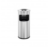 Durable 17 literes tűzálló szemetes hamutartóval - Ezüst (333223)