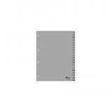 DURABLE A-Z Register A4 20tlg. aus PP volldeck. grau (651010) (651010)