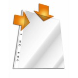 Durable A4 45mic oldalt-felül nyíló 10db-os narancsos lefűzhető genotherm (266319)