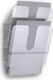 Durable Flexiplus 2 A4 fali álló prospektustartó - Átlátszó (2 db)