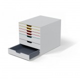 DURABLE Schubladenbox VARICOLOR Mix 7 Fächer mehrfb (762727) (762727)