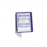 DURABLE Vario Wall 5, falra szerelhető, 10 zseb, A4, kék - 5 db (555107)