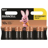 Duracell AA Alkáli Elem 8db/csomag 5000394159990
