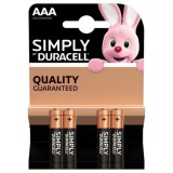 Duracell Basic DL Alkáli mini Ceruzaelem AAA 4db (MN2400B4)