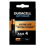 Duracell Optimum alkáli mikroelem AAA 4db