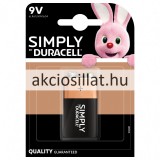 Duracell Simply 9V Alkaline elem 1db