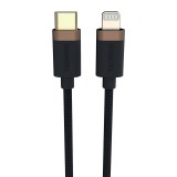 Duracell USB-C cable for Lightning 1m (Black)