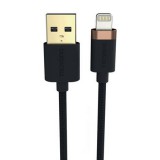 Duracell USB - Lightning kábel 1m fekete (USB7012A) (USB7012A) - Adatkábel