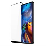 Dux Ducis 10D edzett üveg 9H teljes képernyő edzett üveg kerettel Motorola Moto E32 fekete (tokbarát)