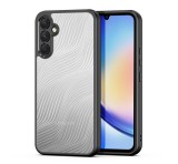 DUX DUCIS AIMO műanyag telefonvédő (közepesen ütésálló, szilikon keret, kamera védelem, matt, hullám minta) FEKETE Samsung Galaxy A34 5G (SM-A346)