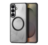 DUX DUCIS AIMO szilikon telefonvédő (ütésállóság, kameravédő, MagSafe, hullám) FEKETE Samsung Galaxy S26 (SM-S942)