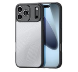 DUX DUCIS AIMO szilikon telefonvédő (ütésállóság, kameravédő, matt, hullám) FEKETE Apple iPhone 17 Pro Max