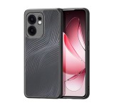 DUX DUCIS AIMO szilikon telefonvédő (ütésállóság, kameravédő, matt, hullám) FEKETE Oppo Reno 13 F 5G