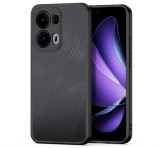 DUX DUCIS AIMO szilikon telefonvédő (ütésállóság, kameravédő, matt, hullám) FEKETE Oppo Reno 13 Pro