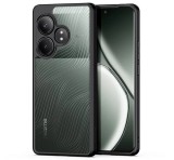 DUX DUCIS AIMO szilikon telefonvédő (ütésállóság, kameravédő, matt, hullám) FEKETE Realme GT 6T 5G, GT 6 5G