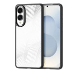 DUX DUCIS AIMO szilikon telefonvédő (ütésállóság, kameravédő, matt, hullám) FEKETE Samsung Galaxy S25 Edge (SM-S937)