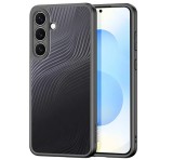 DUX DUCIS AIMO szilikon telefonvédő (ütésállóság, kameravédő, matt, hullám) FEKETE Samsung Galaxy S25 FE (SM-S731)