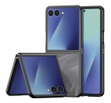 DUX DUCIS AIMO szilikon telefonvédő (ütésállóság, matt, hullám) FEKETE Samsung Galaxy Z Flip7 (SM-F766)