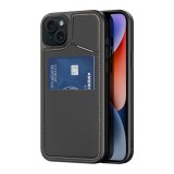 Dux Ducis Apple iPhone 14 rafi ii mag szilikon telefonvédő (kitámasztó, kártyazseb, rfid, magsafe) fekete