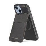 Dux Ducis Apple iPhone 15 Plus rafi mag  védő (kitámasztó, bankkártya tartó, rfid védelem, magsafe kompatibilis) fekete