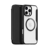 Dux ducis Apple iPhone 16 Pro Max skin x pro tok álló, bőr hatású (flip, oldalra nyíló, rfid, magsafe) fekete