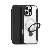 Dux ducis Apple iPhone 16 Pro Max skin x pro tok álló, bőr hatású (flip, rfid, kitámasztó, magsafe) fekete