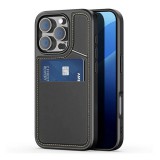 Dux ducis Apple iPhone 16 Pro rafi ii mag szilikon telefonvédő (kitámasztó, kártyazseb, rfid, magsafe) fekete