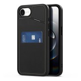 Dux ducis Apple iPhone 16e rafi ii mag szilikon telefonvédő (kitámasztó, kártyazseb, rfid, magsafe) fekete