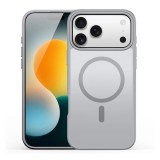 Dux ducis Apple iPhone 17 Pro Max yind szilikon telefonvédő (ütésállóság, kameravédő, matt, magsafe) világosszürke