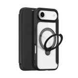 Dux ducis Apple iPhone Air skin x pro tok álló, bőr hatású (flip, oldalra nyíló, rfid, kitámasztó, magsafe) fekete