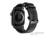 Dux Ducis Apple Watch Series 1 38mm pótszíj, valódi bőr, fekete