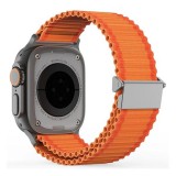 Dux ducis Apple Watch Series 10 42mm  yc pótszíj (egyedi méret, kicsi, nylon, sport) narancssárga