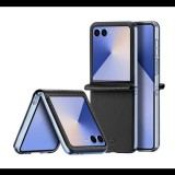 Dux Ducis BRIL műanyag telefonvédő (ütésállóság, bőr hatású hátlap, rombusz) SÖTÉTKÉK Samsung Galaxy Z Flip7 (SM-F766) (GP-171892) (GP-171892)
