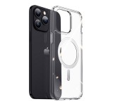 DUX DUCIS CLIN műanyag telefonvédő (közepesen ütésálló, szilikon keret, légpárnás sarok, Magsafe kompatibilis) ÁTLÁTSZÓ Apple iPhone 15 Pro Max